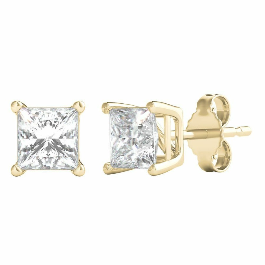 Earrings * | Prefential Price 1 Ct. Tw. Diamond 4-Prong Stud Earrings In 14K Yellow Gold