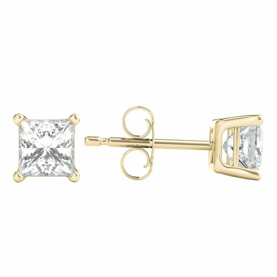 Earrings * | Prefential Price 1 Ct. Tw. Diamond 4-Prong Stud Earrings In 14K Yellow Gold