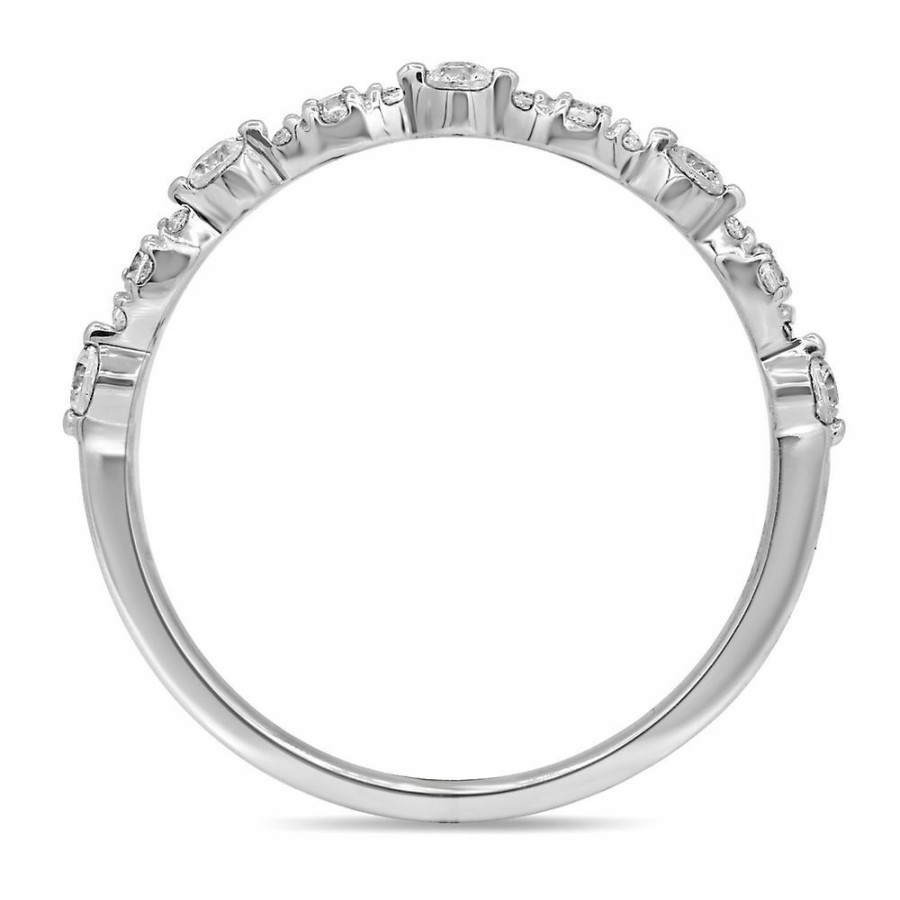 Wedding * | Special Offer Scalloped Diamond Anniversary Band (1/4 Ct. Tw.)