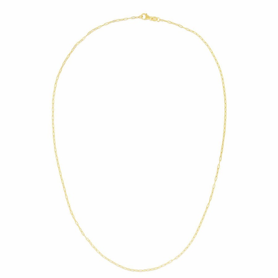 Accessories * | Limit Offer Paperclip Chain Necklace In 14K Yellow Gold, 1.4Mm, 18"