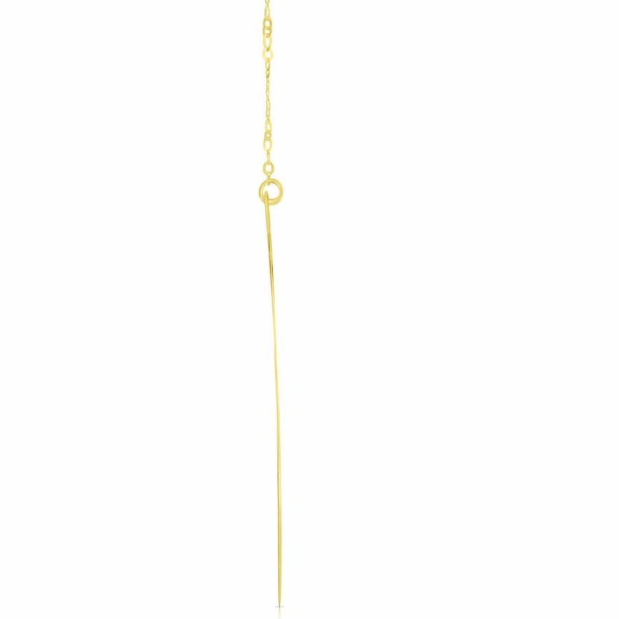 Necklace * | On Sale "C" Initial Necklace In 14K Yellow Gold