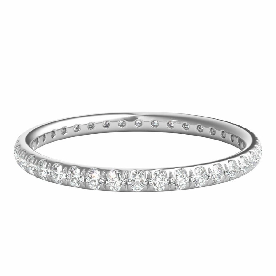 Wedding * | Clearance Diamond Wedding Band With Eternity Setting In 14K Gold (1/2 Ct. Tw.)