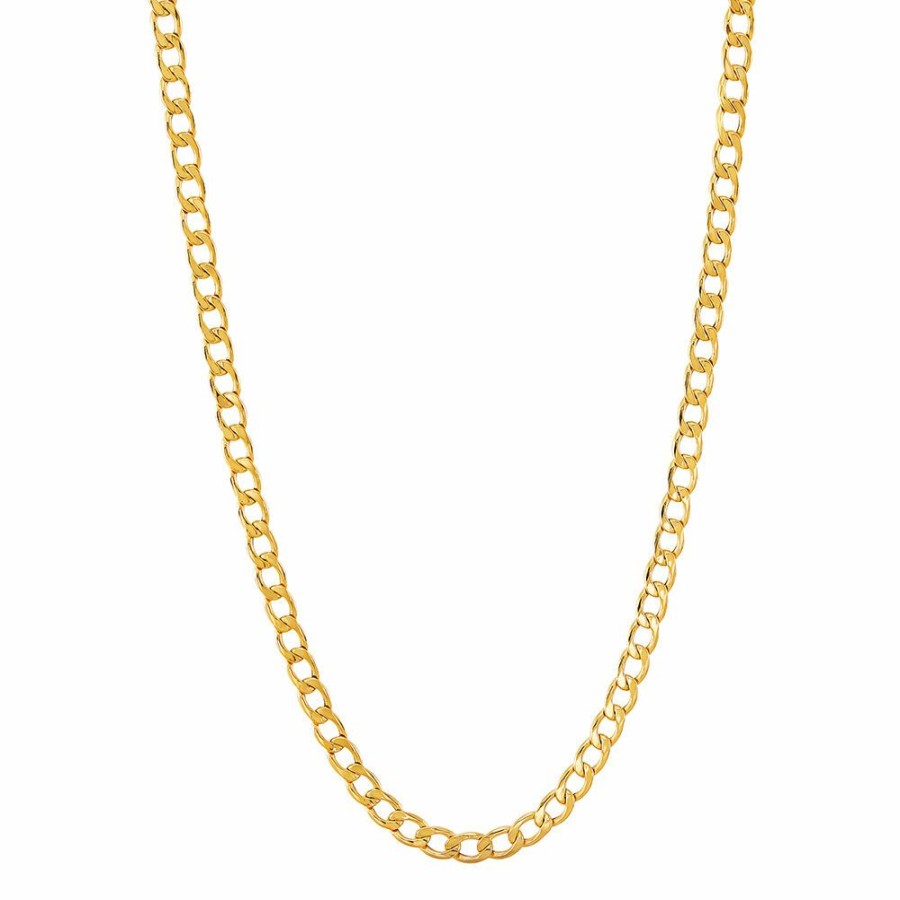 Accessories * | On Sale Curb Chain In 14K Yellow Gold, 22