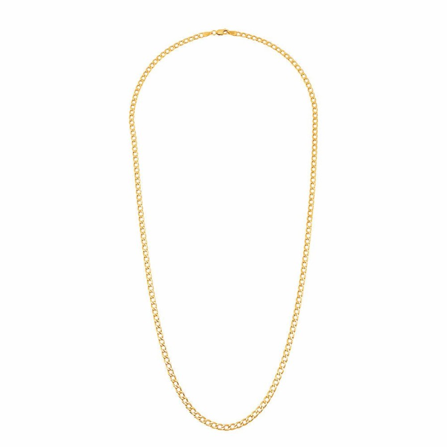 Accessories * | On Sale Curb Chain In 14K Yellow Gold, 22