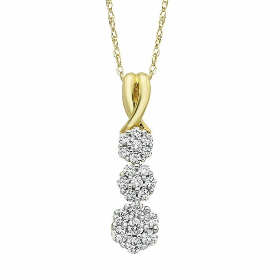 Pendants * | Special Offers 1/4 Ct. Tw. Diamond Pendant In 10K Yellow Gold