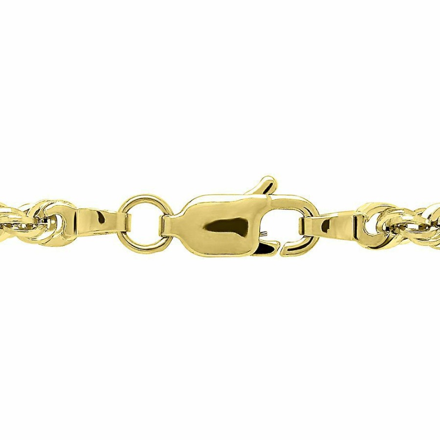 Accessories * | Discount Online Glitter Hollow Rope Chain In 14K Yellow Gold, 22