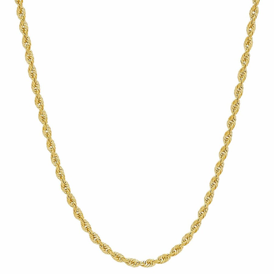 Accessories * | Prefential Price Rope Chain In 14K Yellow Gold, 20