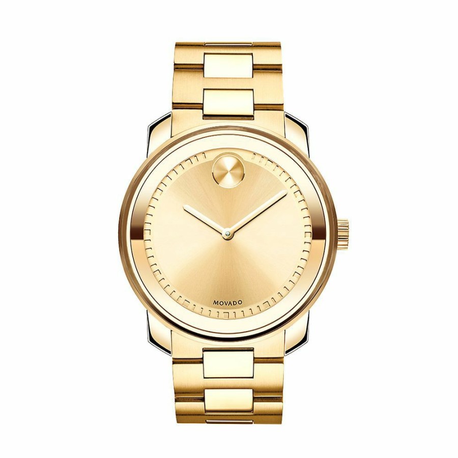 Watches * | Prefential Price Men'S Watch In Gold-Tone Ion-Plated Stainless Steel, 42.5Mm