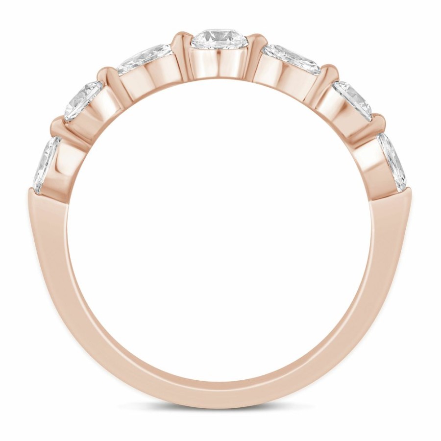 Wedding * | Sales Online Lab Grown Diamond Wedding Band In 14K Rose Gold (5/8 Ct. Tw.)