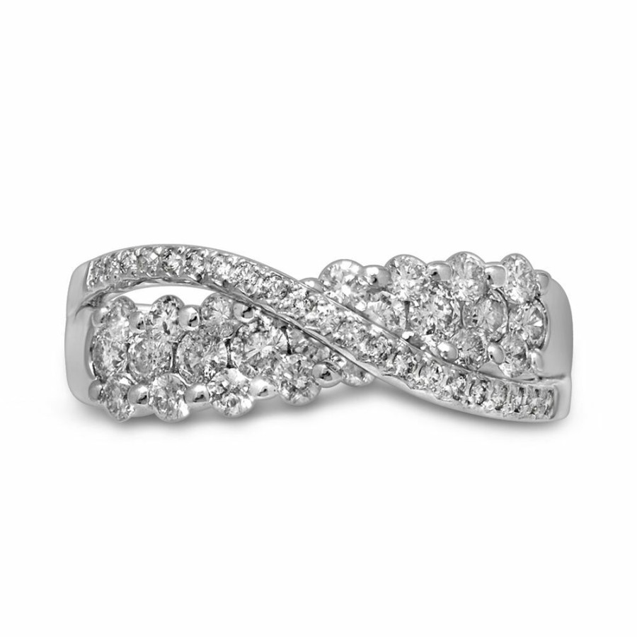 Rings * | On Sale 1 Ct. Tw. Diamond Flyover Ring In 10K White Gold