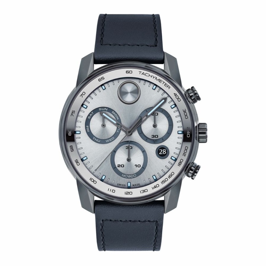 Watches * | Limit Offer Verso Men'S Watch In Gray Ion-Plated Stainless Steel, 44Mm