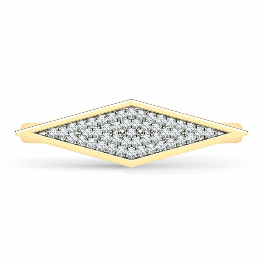 Rings * | Super Specials Diamond East-West Marquise-Shaped Ring In 14K Gold (1/7 Ct. Tw.)