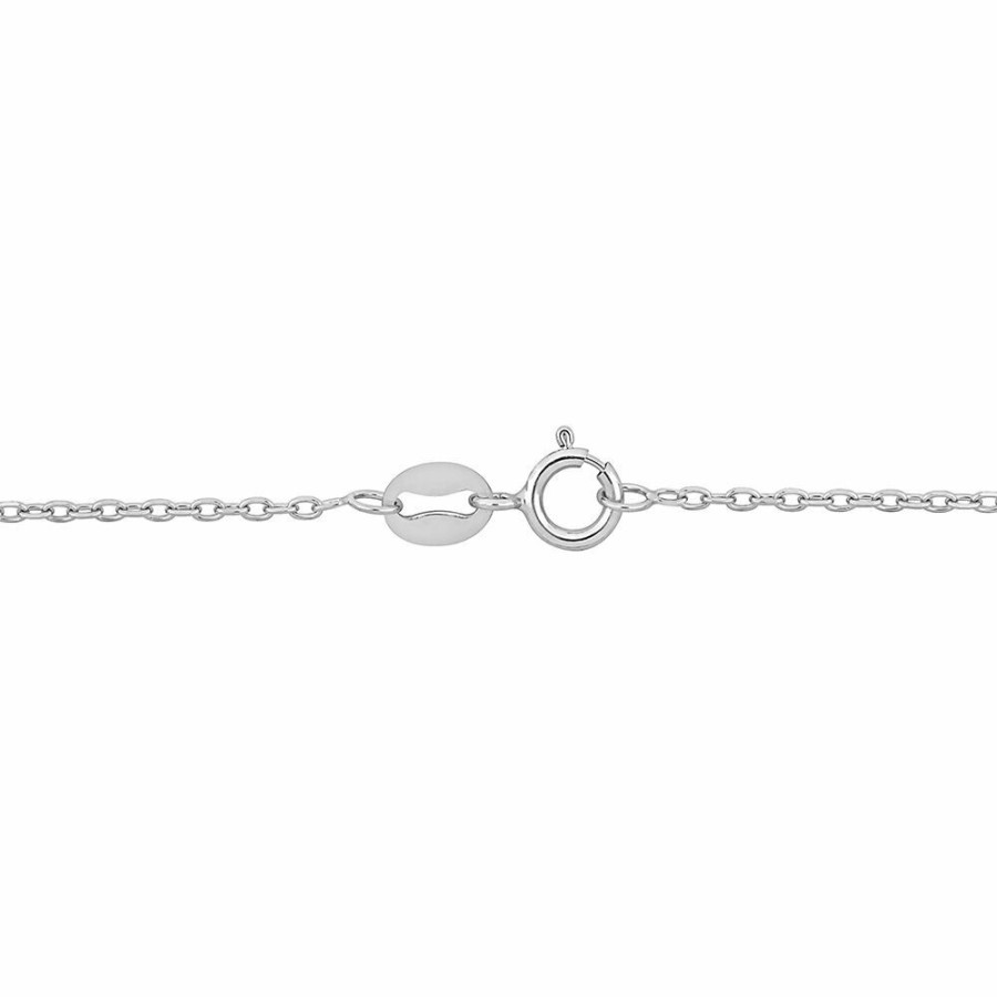 Necklace * | Special Offer Diamond Cut Cable Chain Necklace In Platinum, 16"