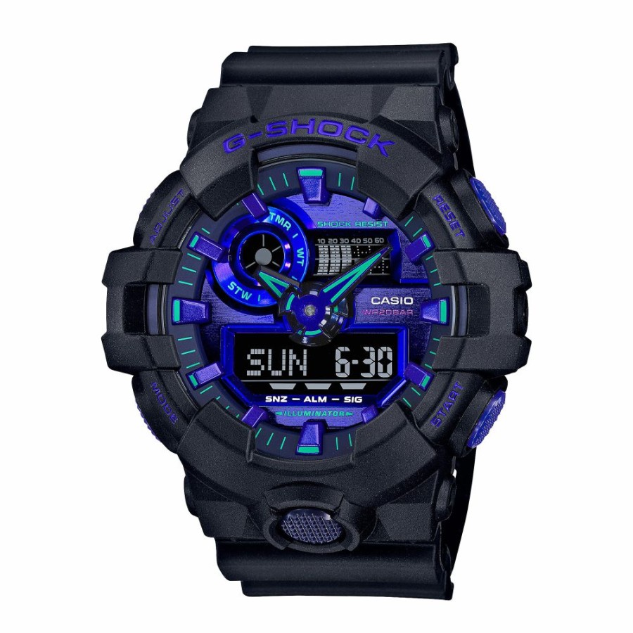 Watches * | Clearance Sale Ga-700 Men'S Watch In Black Resin