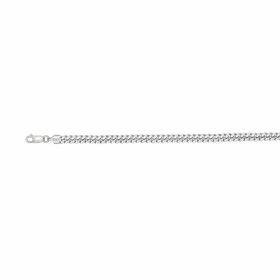 Accessories * | Clearance Sale Men'S Miami Cuban Chain In Sterling Silver, 24