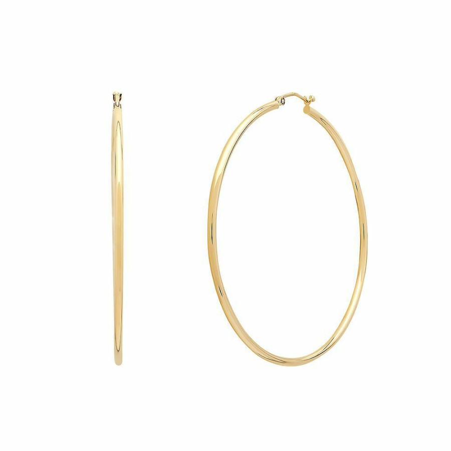 Earrings * | Special Offer Hoop Earrings In 14K Yellow Gold