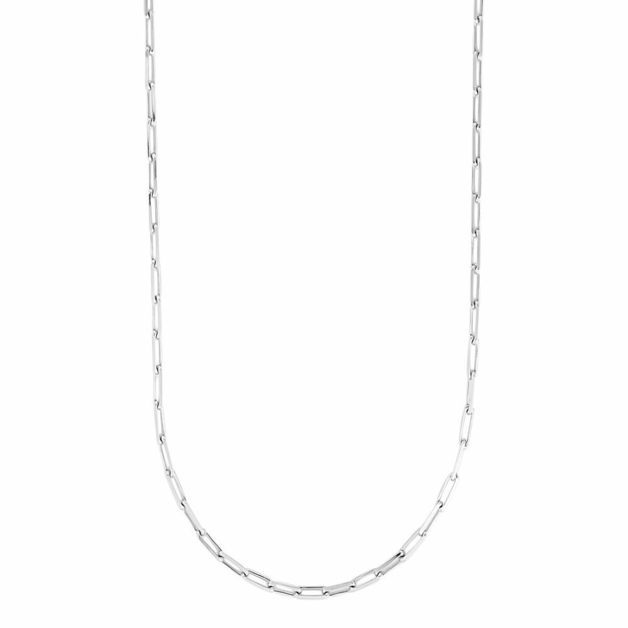 Necklace * | Discount Online Adjustable Paperclip Chain Necklace In Sterling Silver, 1.8Mm, 22"