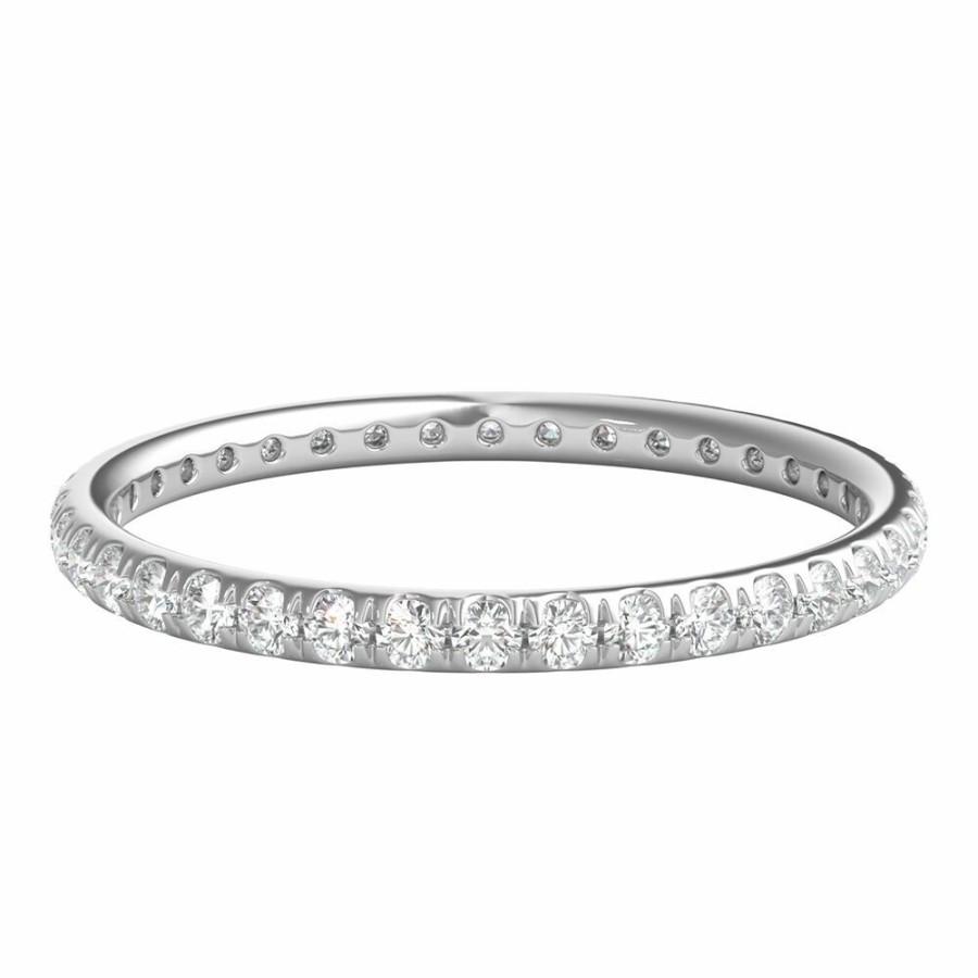 Wedding * | Super Specials Lab Grown Diamond Wedding Band With Eternity Setting