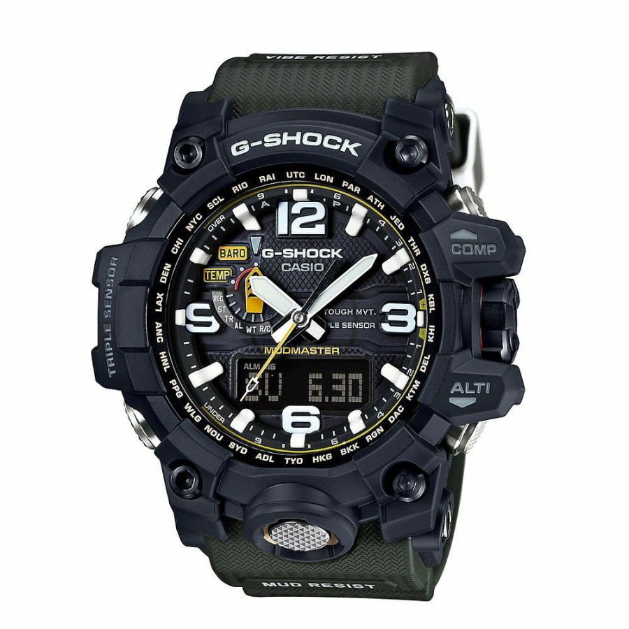 Watches * | Prefential Price Mudmaster Analog-Digital Men'S Watch In Black Resin