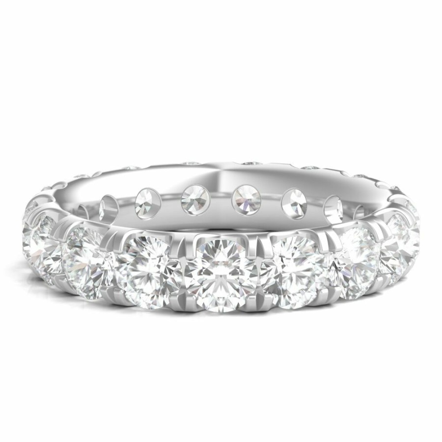 Wedding * | Discount Online Diamond Wedding Band With Eternity Setting In 14K Gold (4 Ct. Tw.)