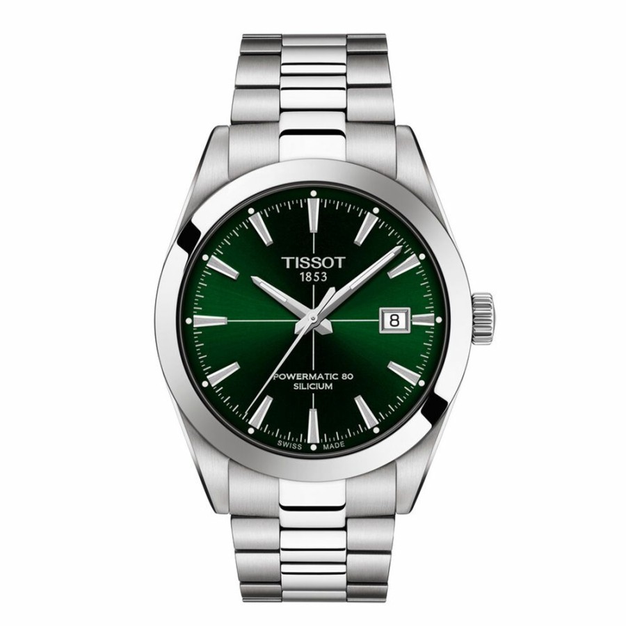 Watches * | Clearance Gentleman Powermatic 80 Silicum Men'S Watch In Stainless Steel