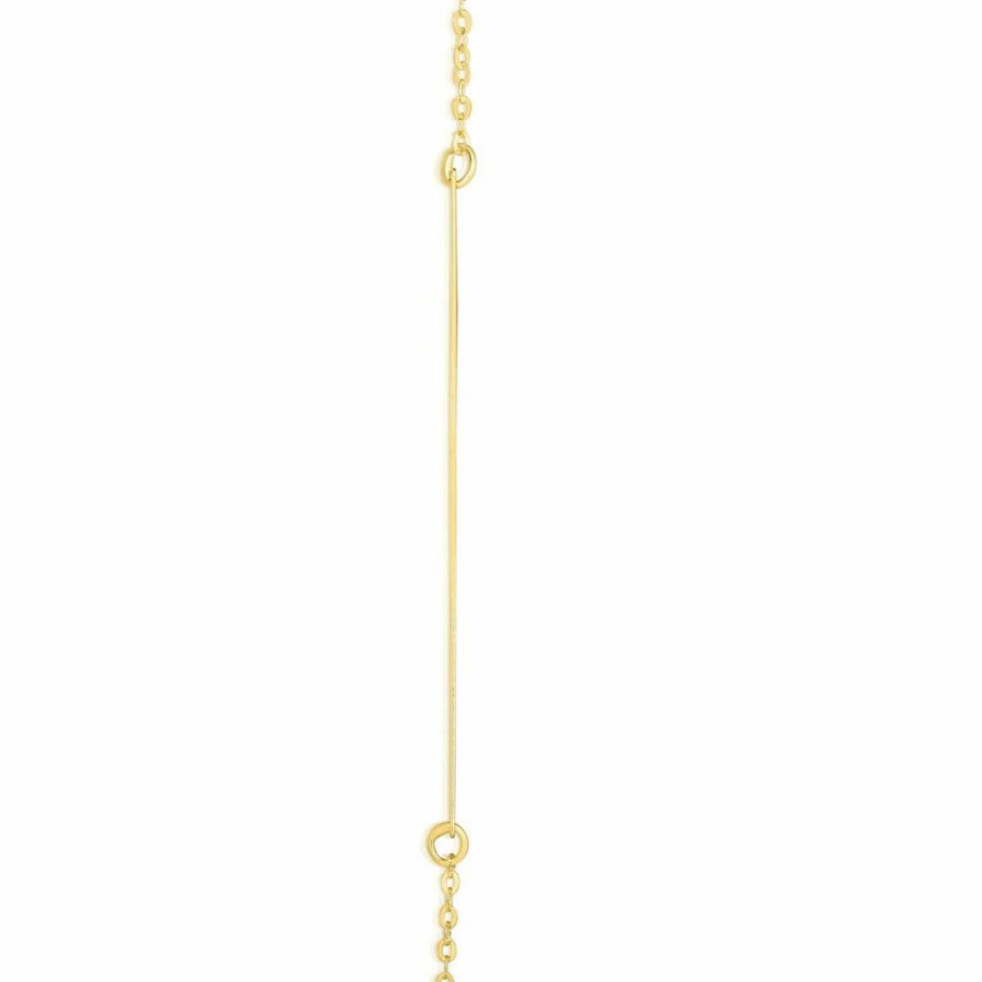 Necklace * | Half Off "Y" Initial Necklace In 14K Yellow Gold