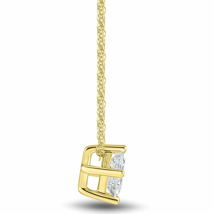 Pendants * | Clearance Lab Grown Diamond Solitaire Pendant In 14K Yellow Gold (1/2 Ct. Tw.)