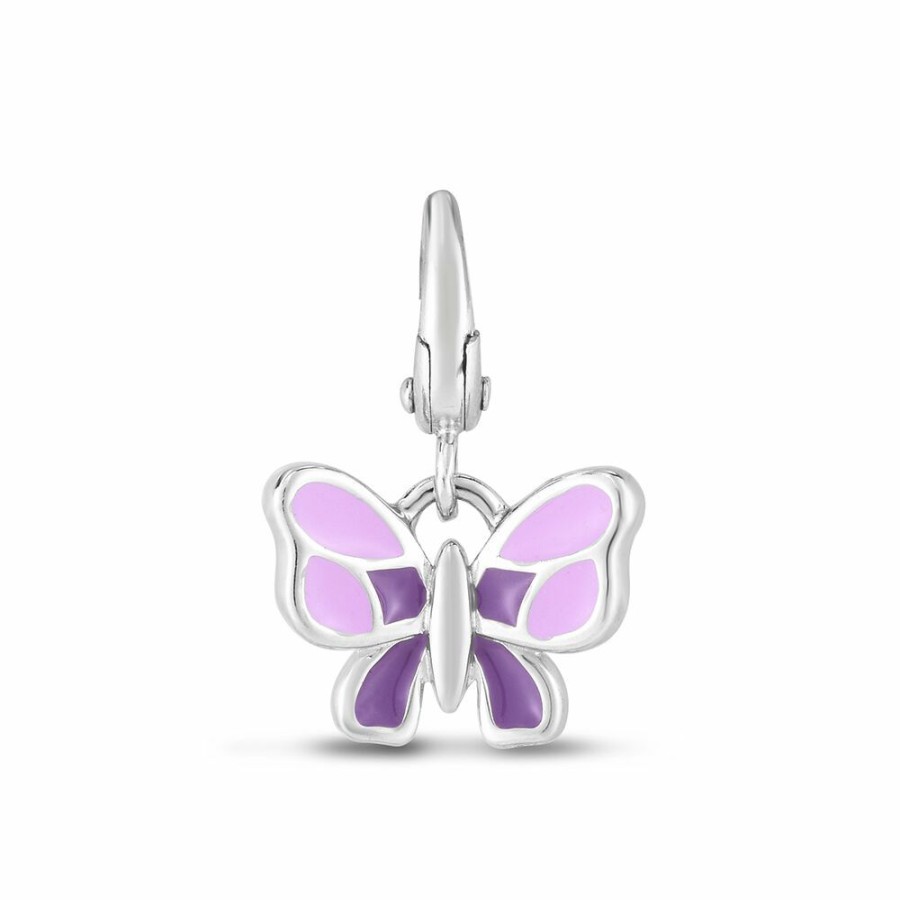 Bracelets * | Prefential Price Butterfly Charm In Sterling Silver