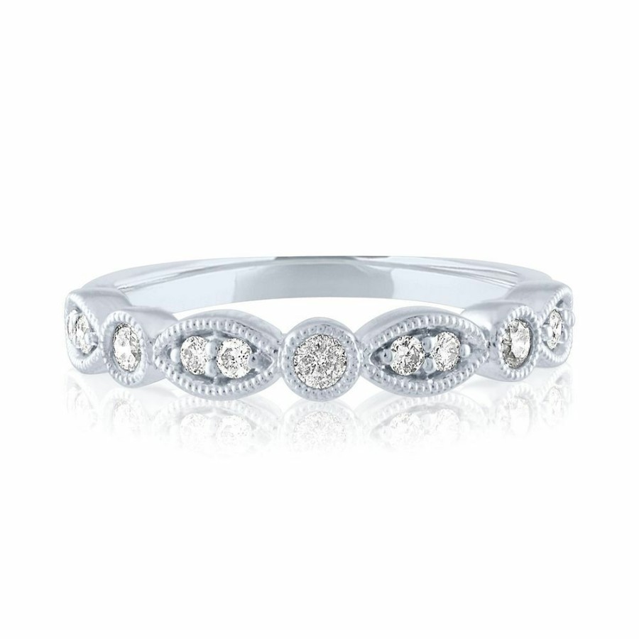 Wedding * | Clearance Sale 1/5 Ct. Tw. Diamond Anniversary Band In 10K White Gold