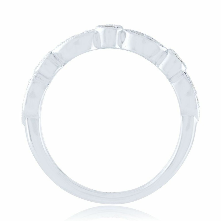 Wedding * | Clearance Sale 1/5 Ct. Tw. Diamond Anniversary Band In 10K White Gold