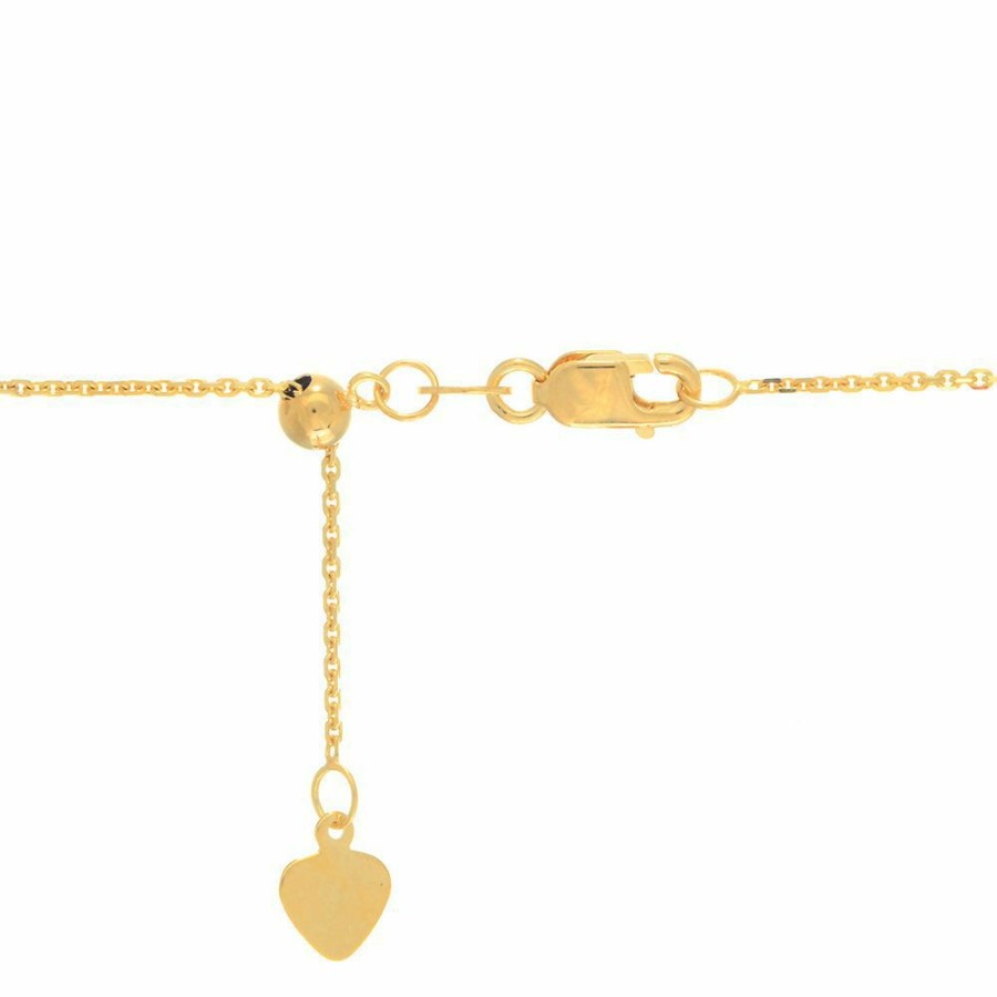 Accessories * | Special Offers Adjustable Cable Chain In 14K Yellow Gold, 22