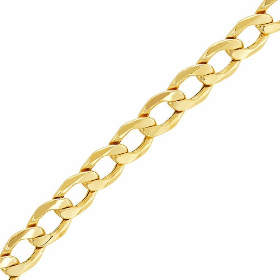 Accessories * | Discount Online Light Beveled Curb Chain In 14K Yellow Gold, 24"