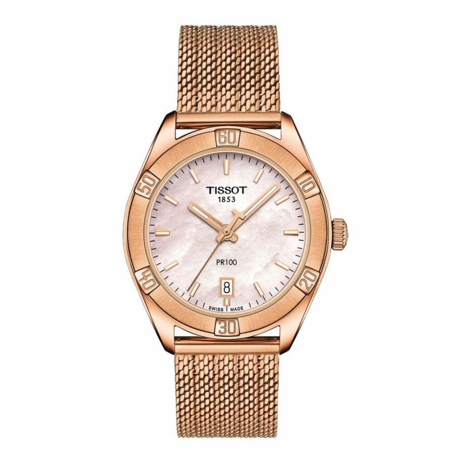 Watches * | Sales Online Pr100 Classic Women'S Watch In Rose Gold-Tone Ion-Plated Stainless Steel, 36Mm