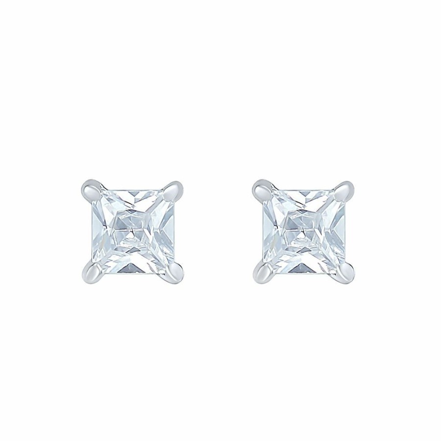 Earrings * | Limit Offer 1/2 Ct. Tw. Lab Grown Diamond Martini Stud Earrings In 14K White Gold