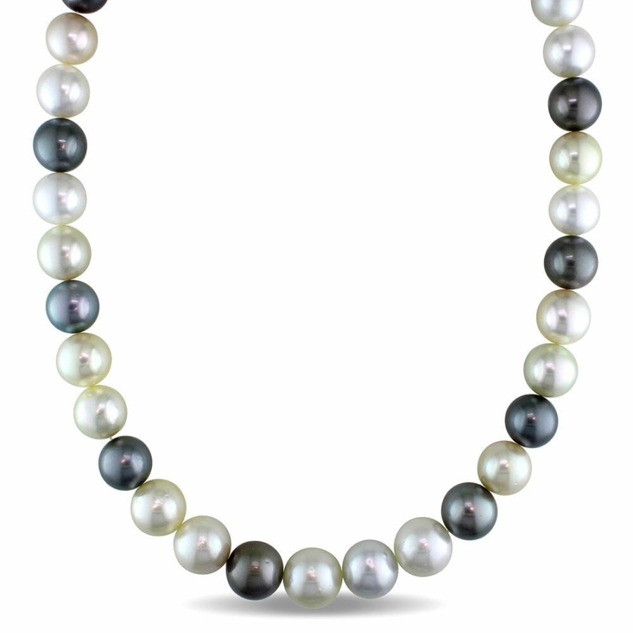 Necklace * | Special Offer South Sea & Tahitian Pearl Necklace In 14K Yellow Gold