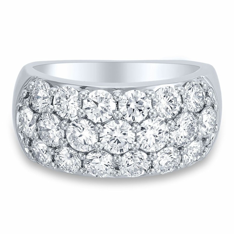 Wedding * | Super Specials Lab Grown Diamond Anniversary Band In 14K White Gold (3 Ct. Tw.)