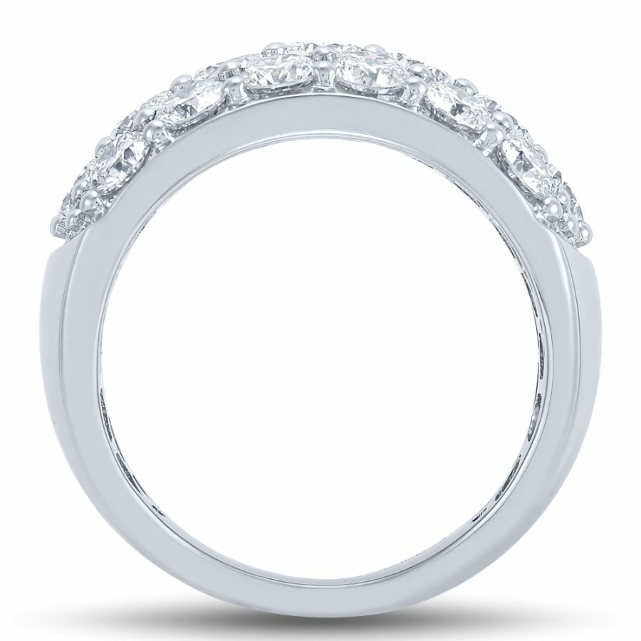 Wedding * | Super Specials Lab Grown Diamond Anniversary Band In 14K White Gold (3 Ct. Tw.)