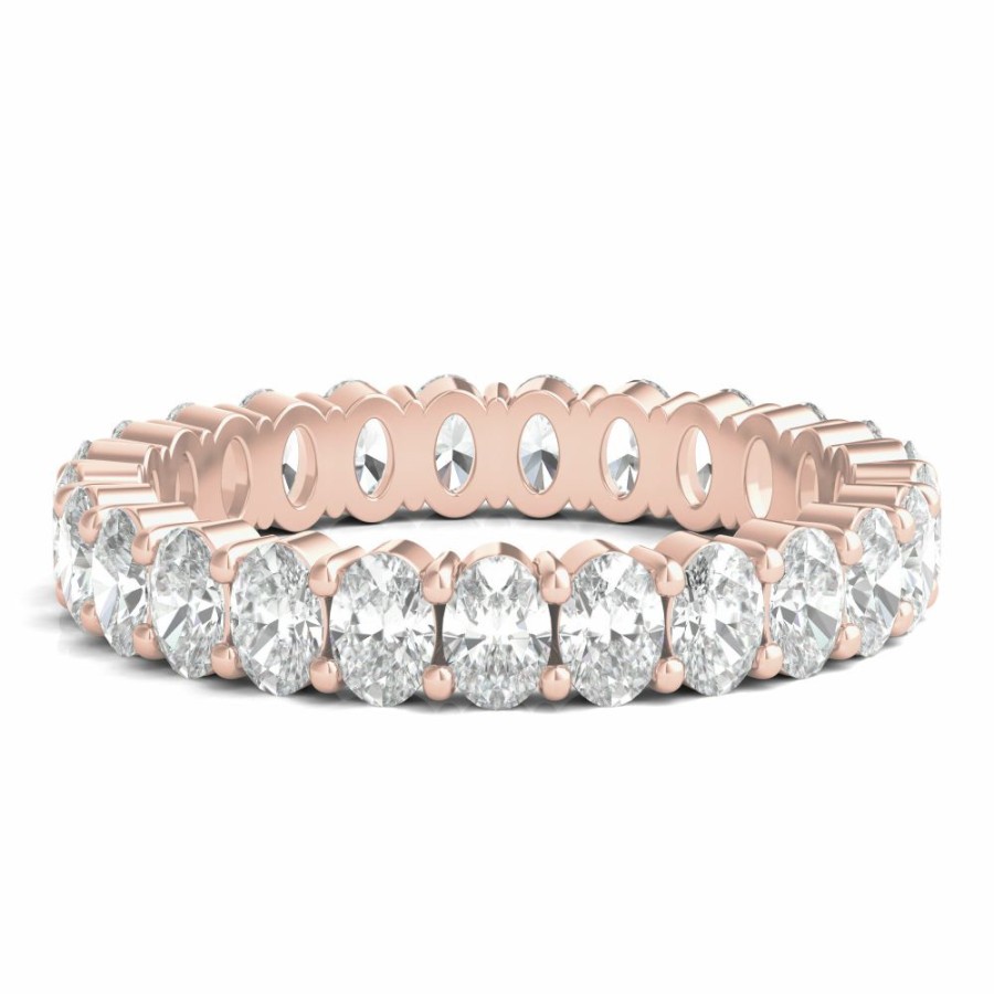 Wedding * | Sales Online Lab Grown Oval Diamond Eternity Band