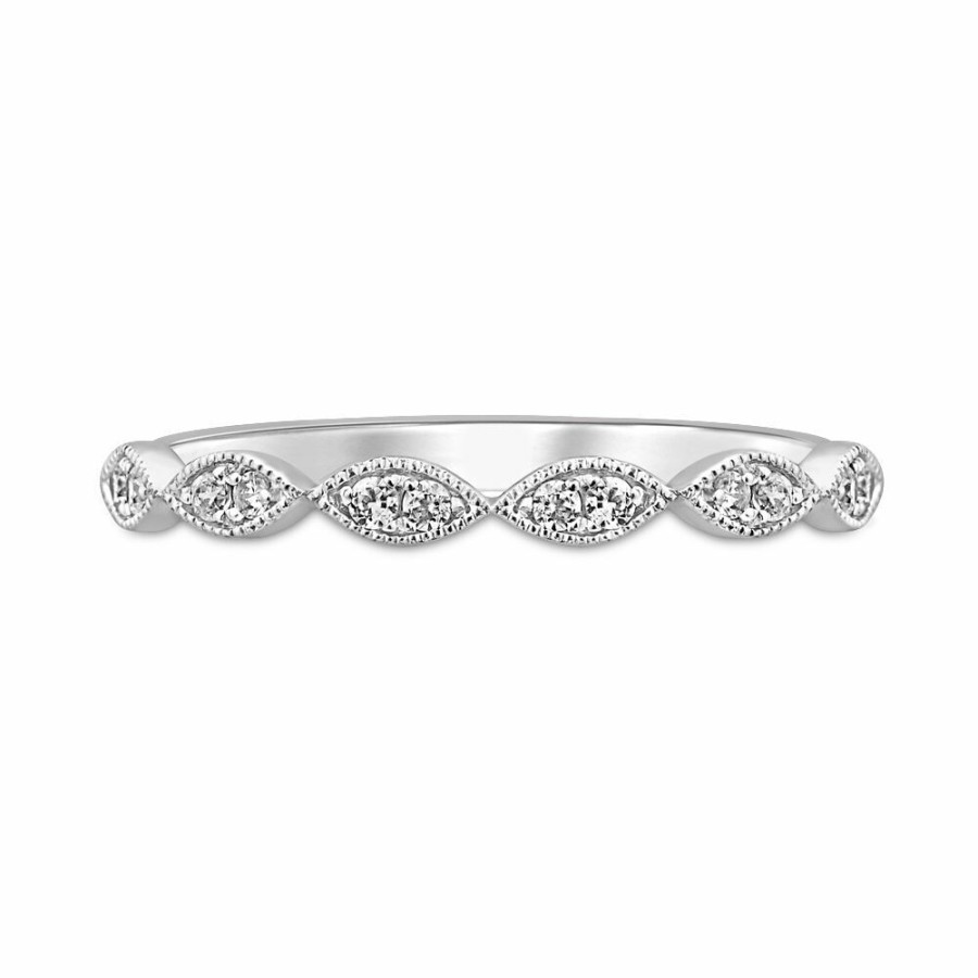 Wedding * | Limit Offer Milgrain Anniversary Band With Diamonds (1/7 Ct. Tw.)