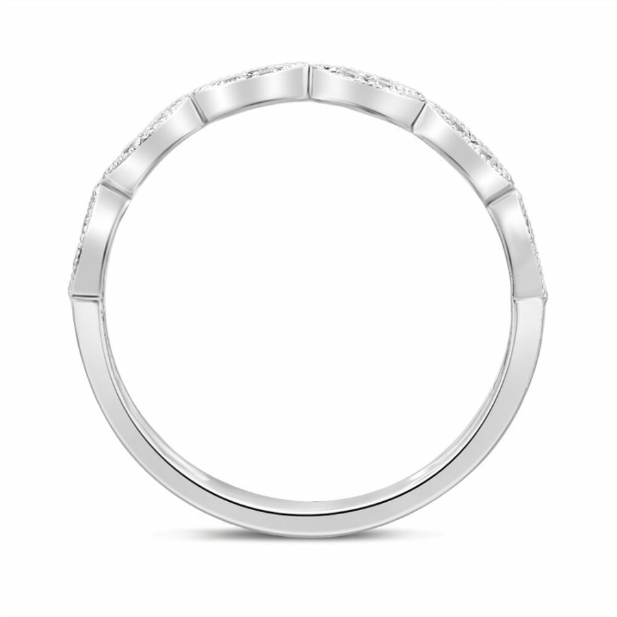 Wedding * | Limit Offer Milgrain Anniversary Band With Diamonds (1/7 Ct. Tw.)