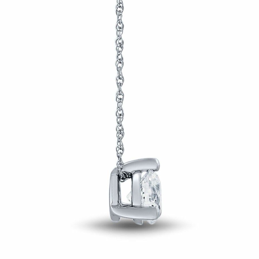 Pendants * | Clearance 1/2 Ct. Tw. Lab Grown Diamond Solitaire Pendant In 14K White Gold