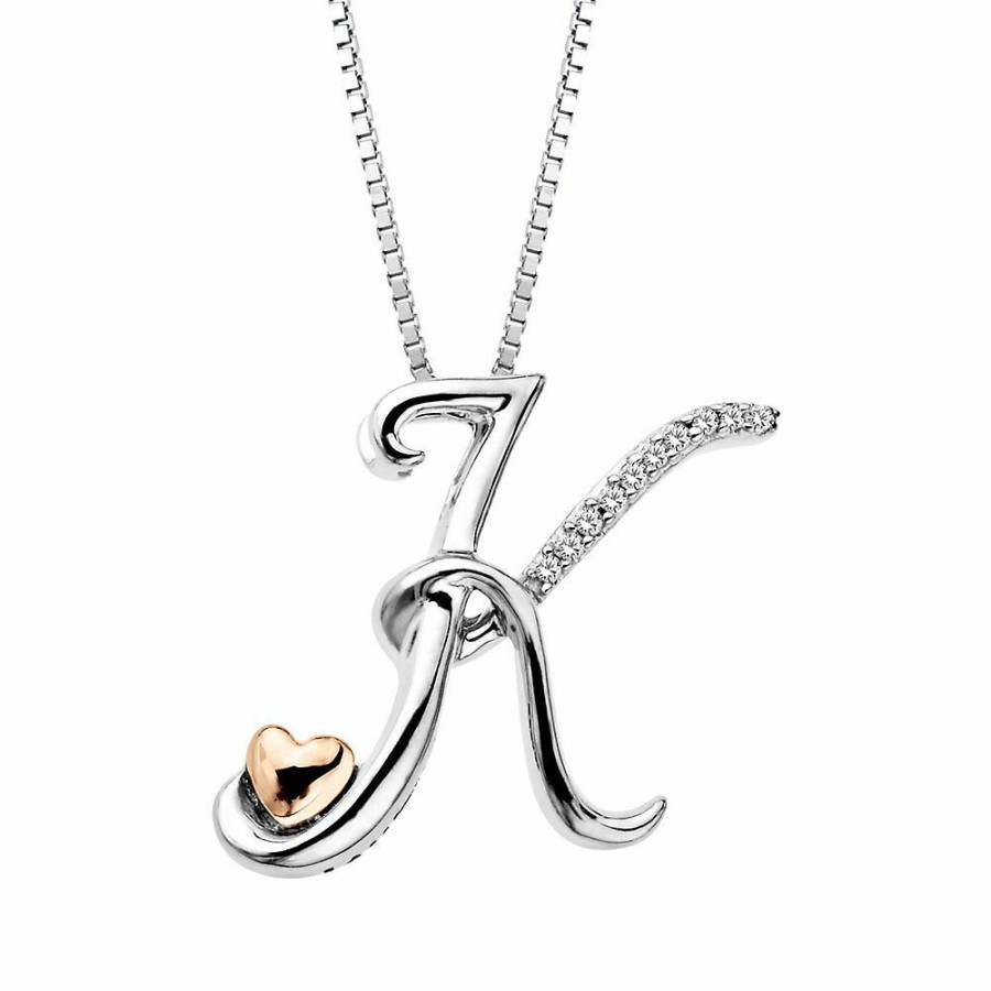 Pendants * | Special Price Diamond "K" Initial Pendant