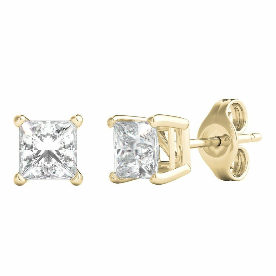 Earrings * | Half Off 3/4 Ct. Tw. Diamond 4-Prong Stud Earrings In 14K Yellow Gold