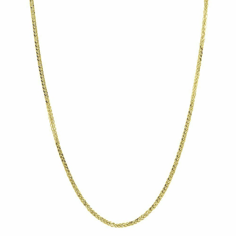 Accessories * | On Sale Adjustable Wheat Chain In 14K Yellow Gold, 20