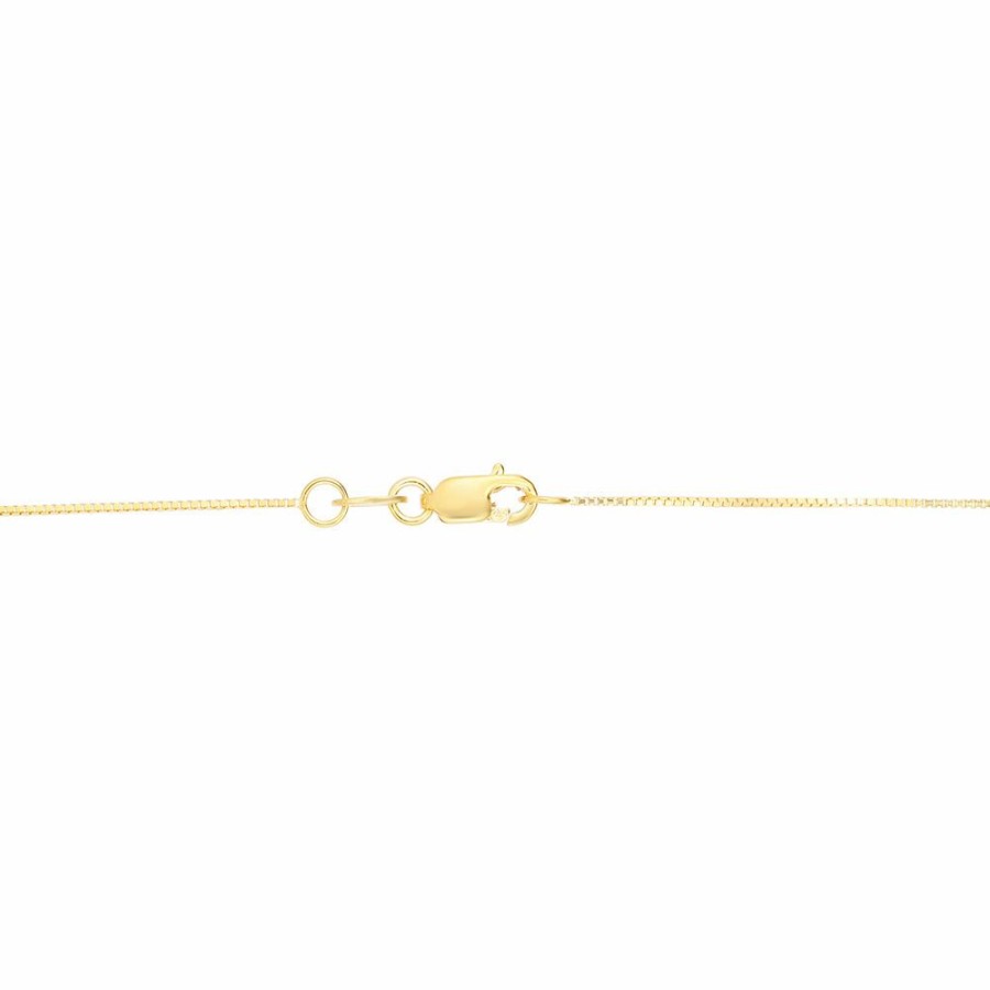 Necklace * | Super Specials "N" Initial Necklace In 14K Yellow Gold