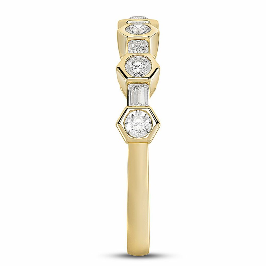 Wedding * | Half Off Melody Lab Grown Diamond Wedding Band In 18K Yellow Gold (3/8 Ct. Tw.)