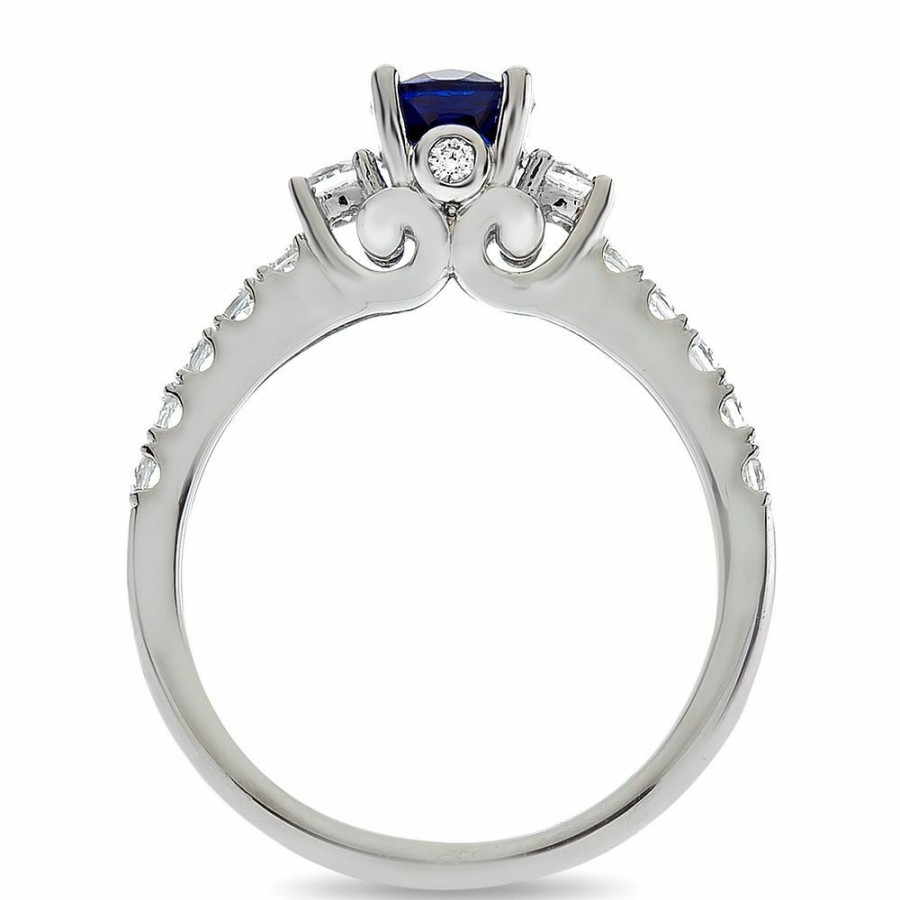 Rings * | Limit Offer Shades Of Love Sapphire & 1/2 Ct. Tw. Diamond Ring In 14K White Gold