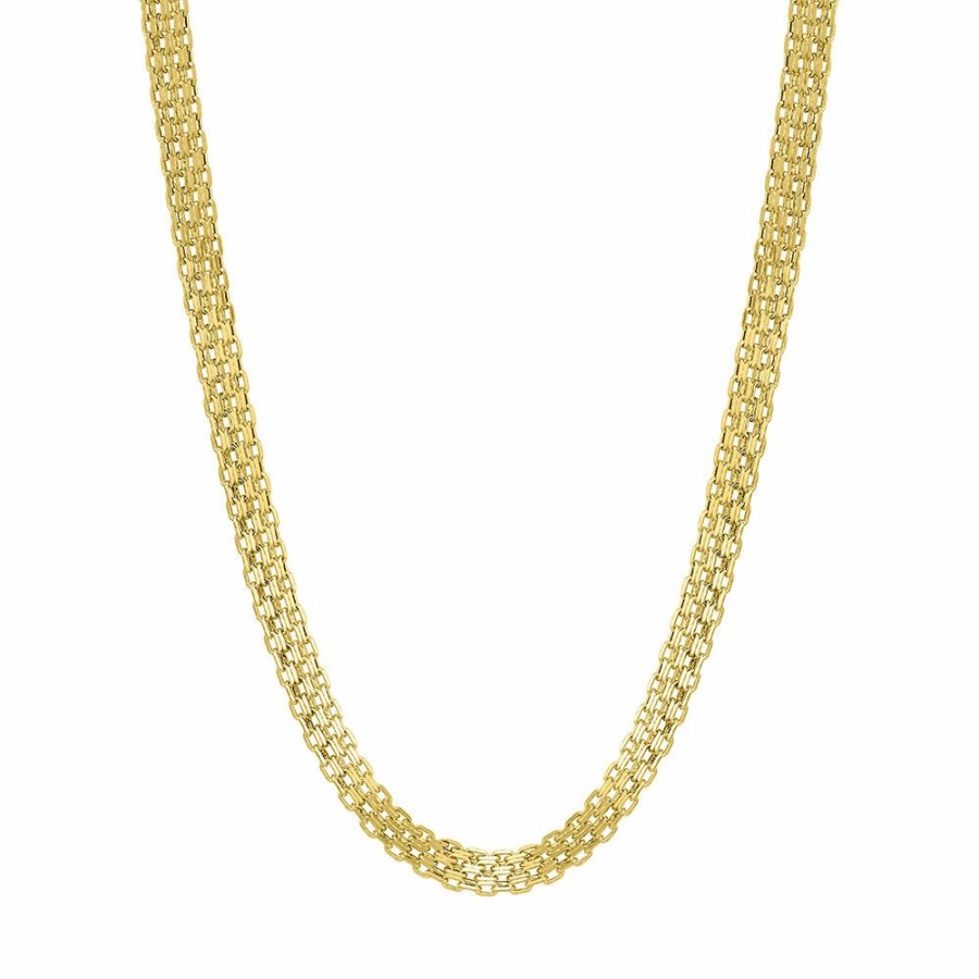 Necklace * | Discount Online Bismark Chain Necklace In 14K Yellow Gold, 15"