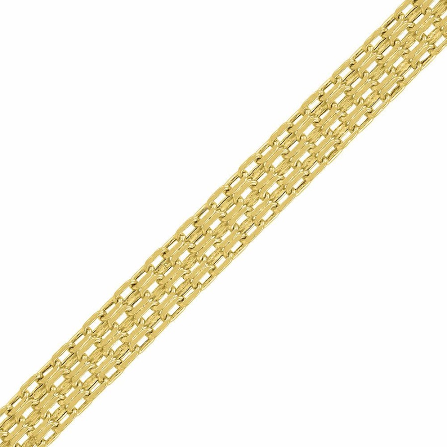 Necklace * | Discount Online Bismark Chain Necklace In 14K Yellow Gold, 15"