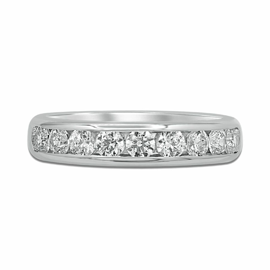 Wedding * | Clearance Comfort Fit Channel-Set Diamond Anniversary Band In 14K Gold (1 Ct. Tw.)